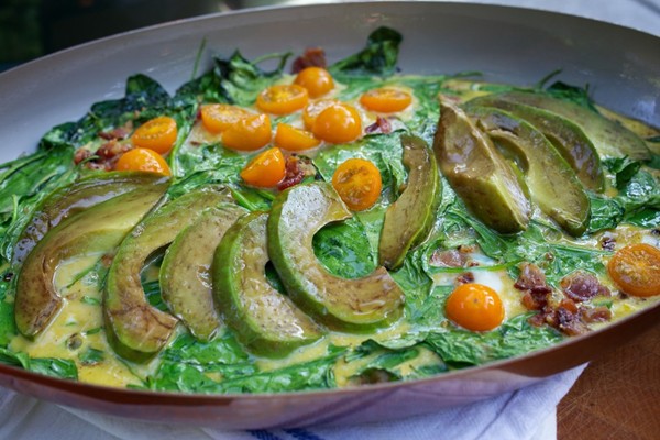Cowboy baked eggs