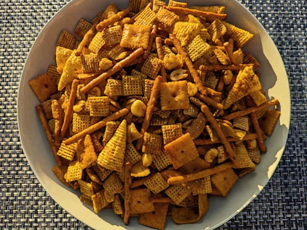 “Cowboy butter” Chex mix 