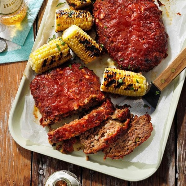 Cowboy grilled meat loaf