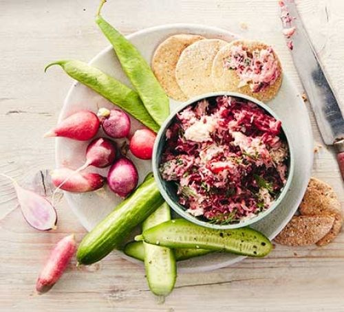 Crab & beetroot pâté