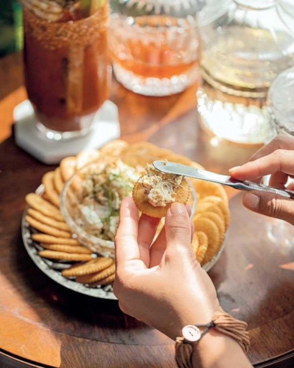 Crab & green chile pimento cheese