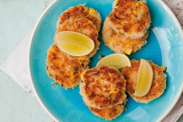 Crab and corn cakes