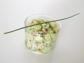 Crab and cucumber salad (Salade de concombre au crabe)