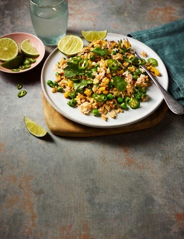 Crab and ginger fried rice