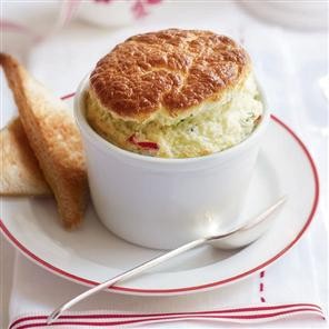 Crab and Gruyère soufflés