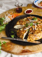 Crab and pork Spanish tortilla