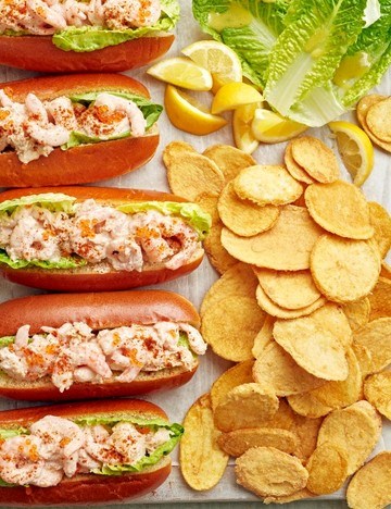 Crab and prawn cocktail rolls