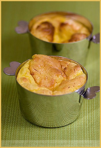 Crab and saffron soufflé (Soufflé au crabe au safran)