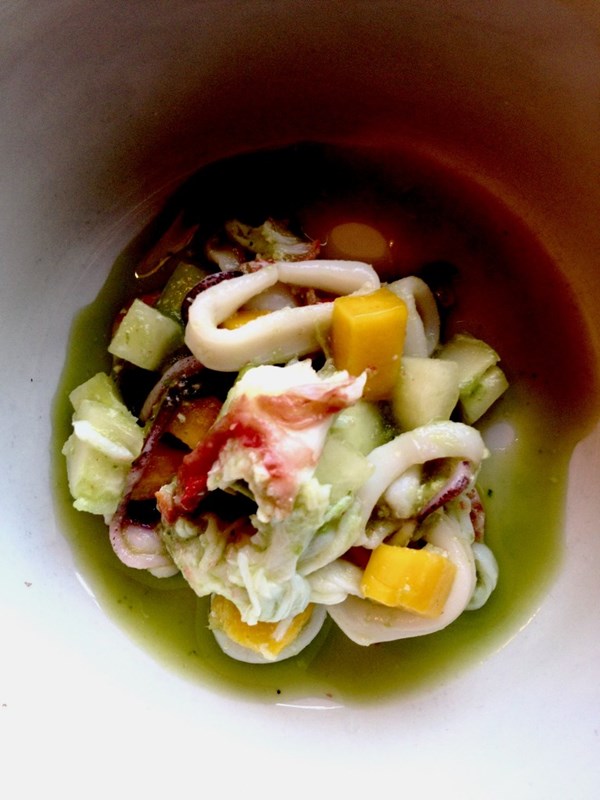 Crab and squid aguachile