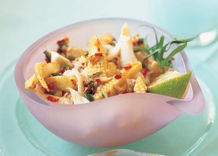 Crab and tofu stir-fry