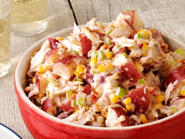 Crab boil potato salad