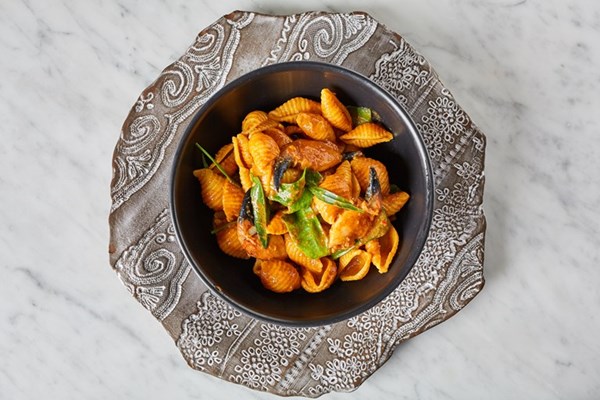  Crab claw and bisque pasta