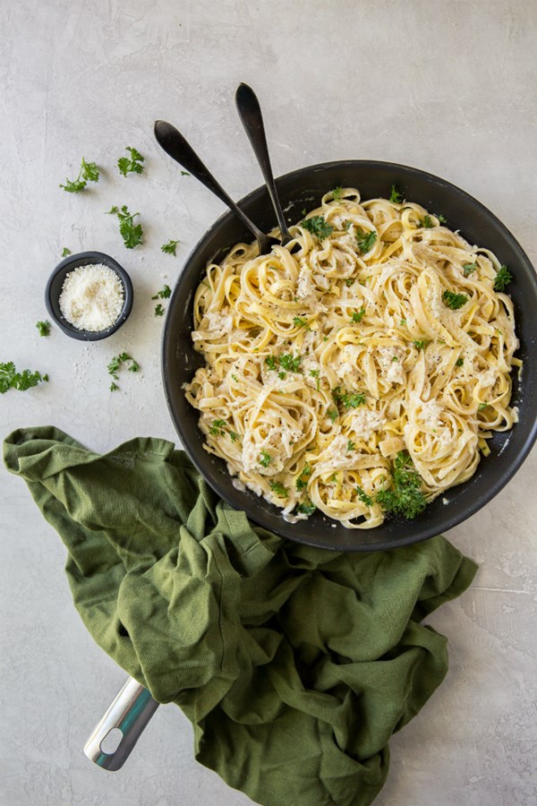 Crab fettuccine
