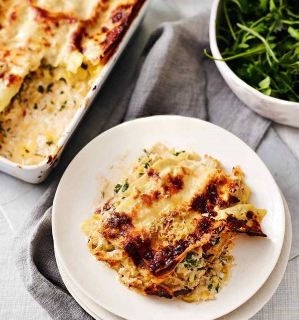 Crab lasagne
