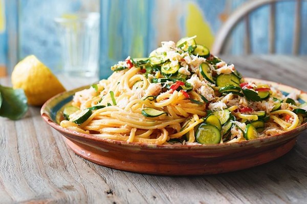 Crab linguine