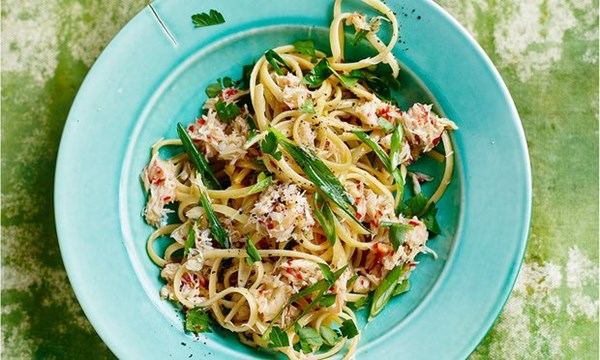 Crab linguine
