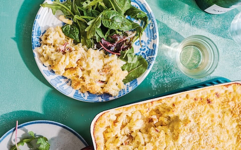 Crab mac and cheese