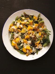 Crab, mango and avocado salad