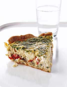 Crab quiche
