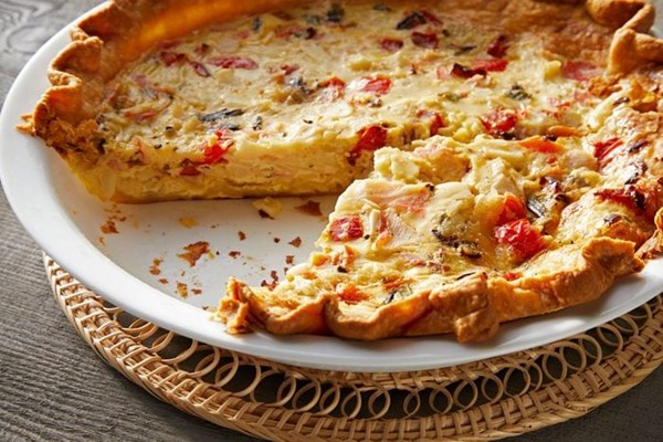 Crab quiche