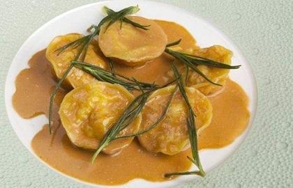 Crab ravioli