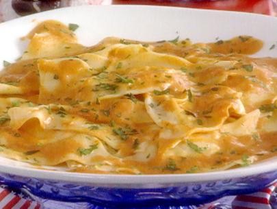 Crab ravioli in creamy tomato sauce