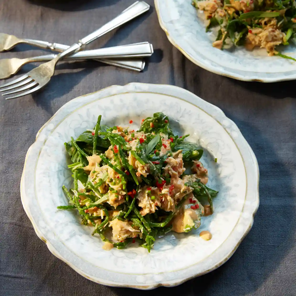Crab, samphire and chilli