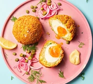 Crab Scotch eggs (Robbie Lorraine)