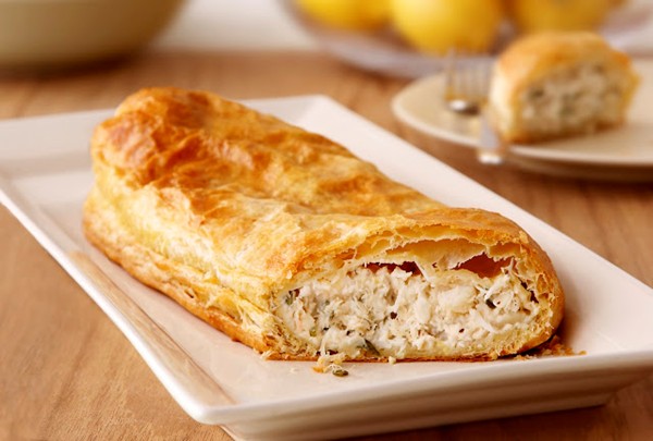 Crab strudel