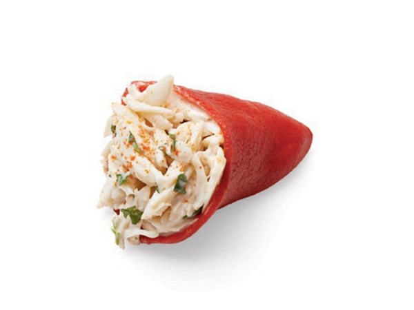Crab stuffed piquillo peppers 
