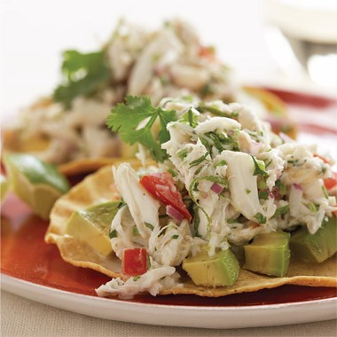 Crab tostadas