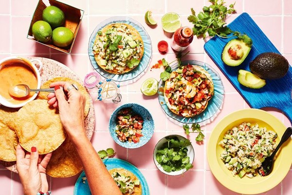 Crab tostadas (Tostadas de jaiba)