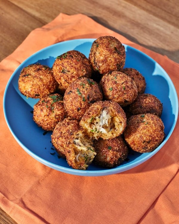 Crabby hush puppies
