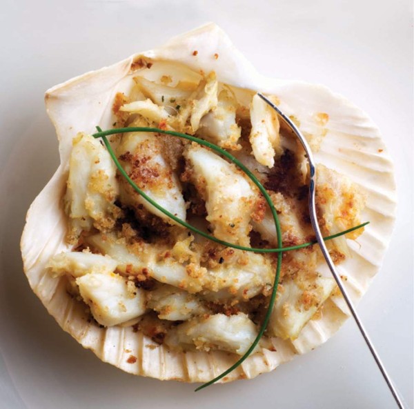 Crabmeat au gratin