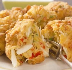 Crabmeat beignets