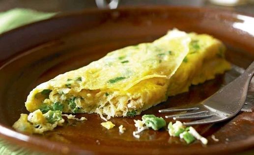 Crabmeat omelet (Gesal geran mari)