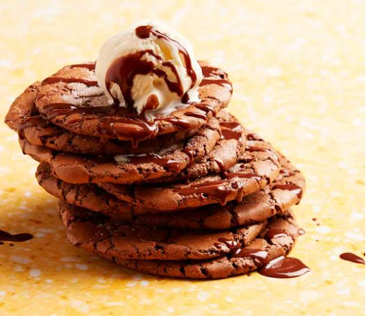 Cracked brownie cookies:  chewy, gooey, oooh-y