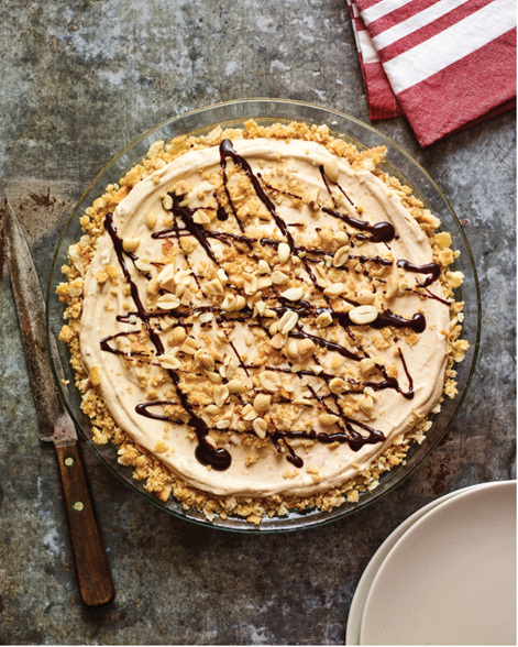 Cracker crust peanut butter pie