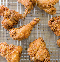 Cracker-crusted fried chicken