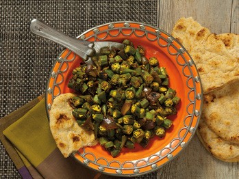 Crackling okra (Bhindi masala)