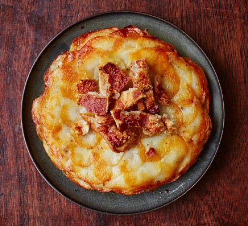 Crackling potato cake