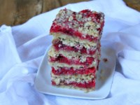 Cran-apple raspberry bars