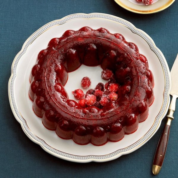 Cran-raspberry gelatin salad