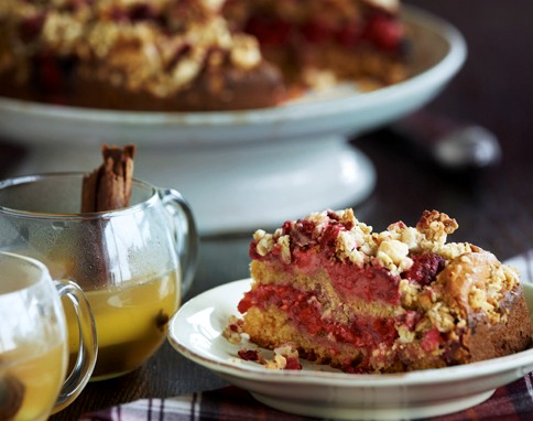 Cranachan raspberry cake