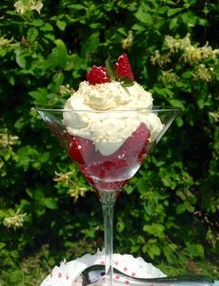 Cranachan with fresh Skye raspberries