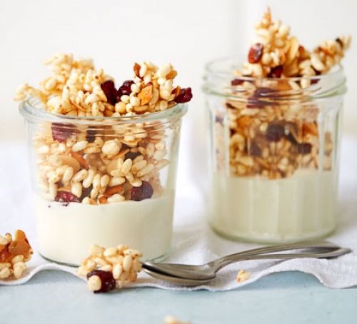Cranberry & almond clusters