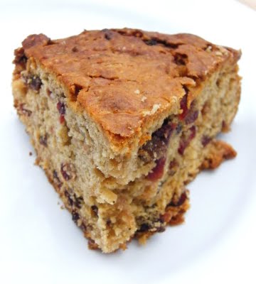 Cranberry & apple spice cake