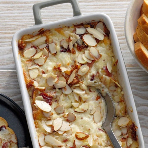 Cranberry & bacon Swiss cheese dip