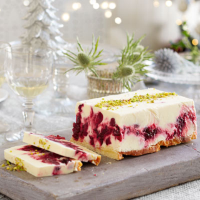 Cranberry & limoncello semifreddo