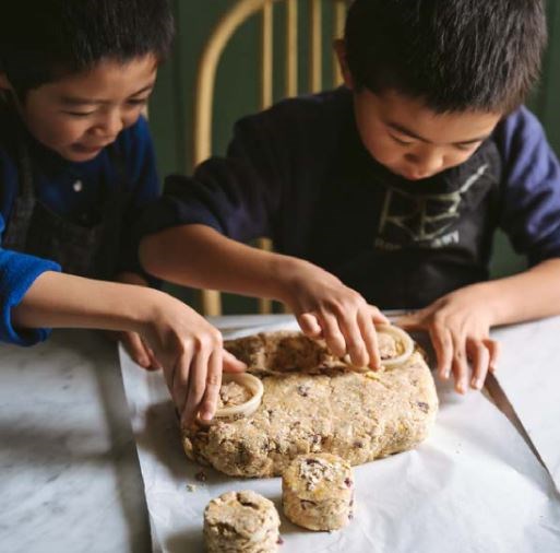 Cranberry & oat scones